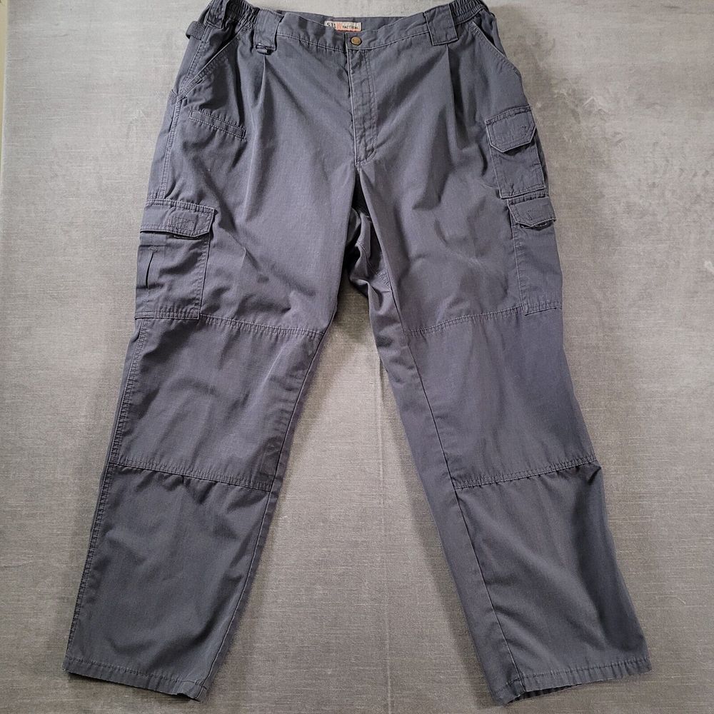5.11 Tactical Cargo Pants Gray Men's Belted Actual Size 39 x 31‎